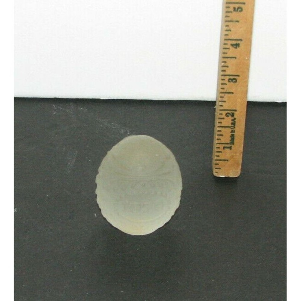 Goebel CHARLOTTENHUTTE Frosted Glass Egg Paperweight 1979